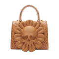 OSTRICH SKULL FLOWER PURSE